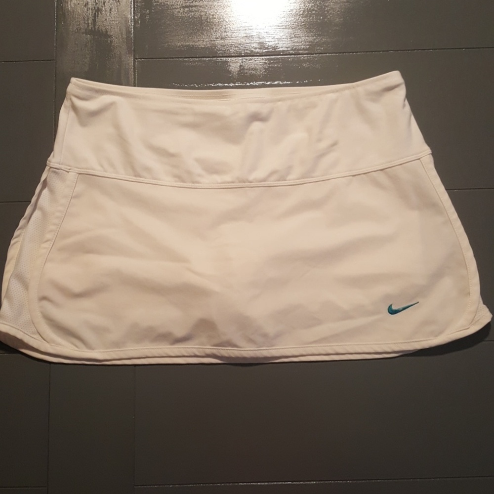 White Nike tennis shirt/shorts